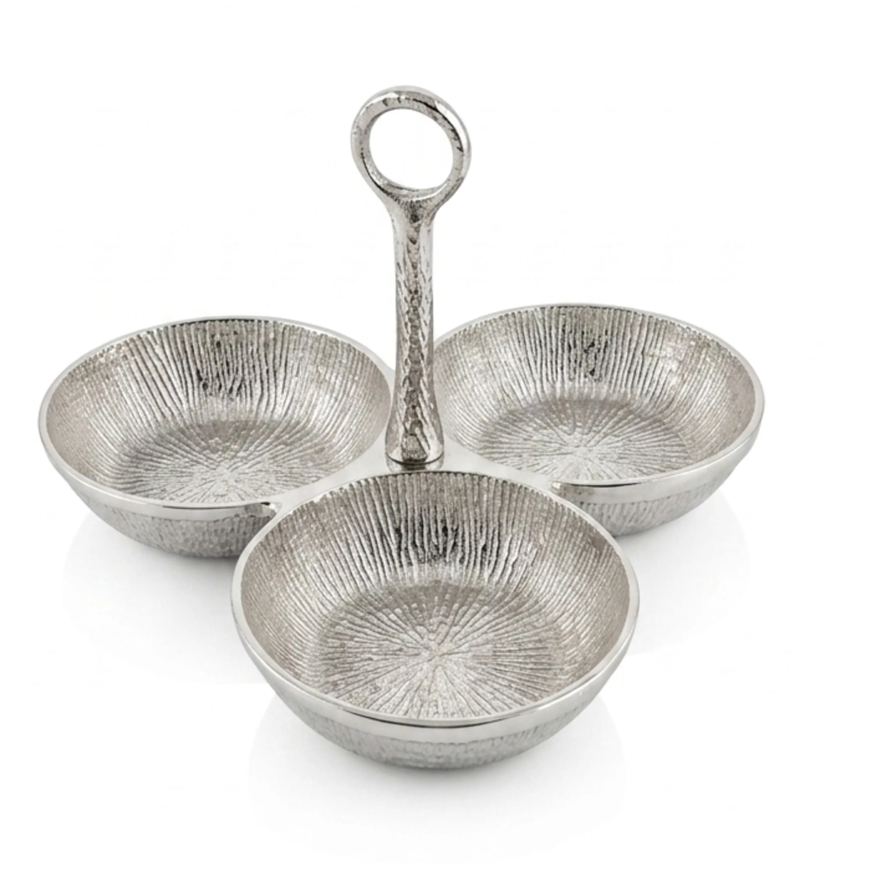 اردو خوری گرد دسته دار 3 خانه